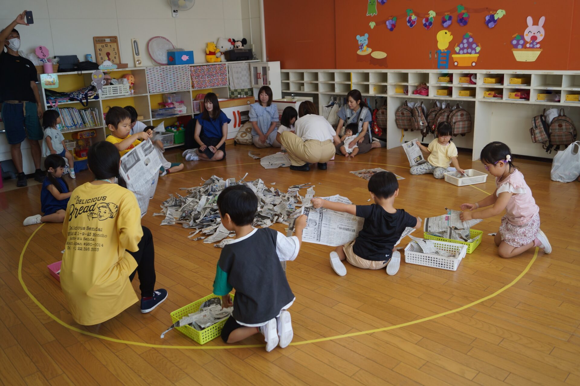 ふだんの様子を見ていただきました　　全園児